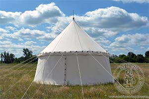 Cotton Medieval Tents - Medieval Market, made from an impregnated cotton
